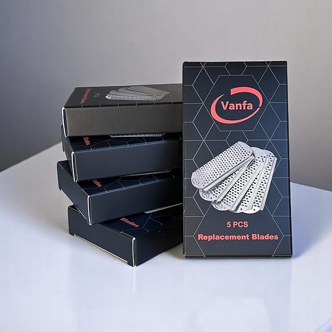 Vanfa Replacement Blades #79018 for Pedicure Foot File Scrubber Callus Remover (Pack of 25)