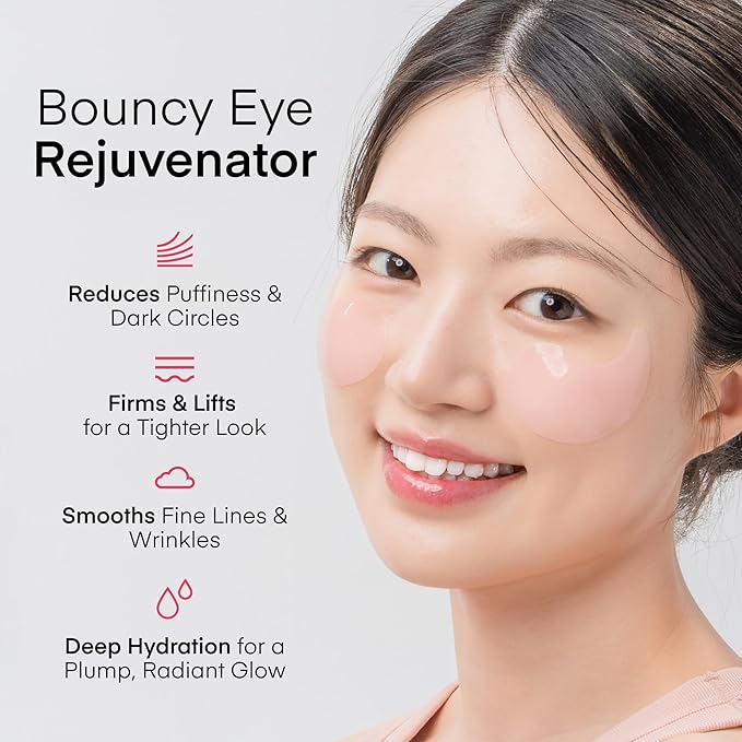 TEREZ & HONOR Collagen Peptide Under Eye Patches - 6 Pairs Korean Firming, Glowing & Hydrating Hydrogel Mask for Puffy Eyes, Dark Circles, Fine Lines - Travel & Gift Ready, Valentine’s Day for Her