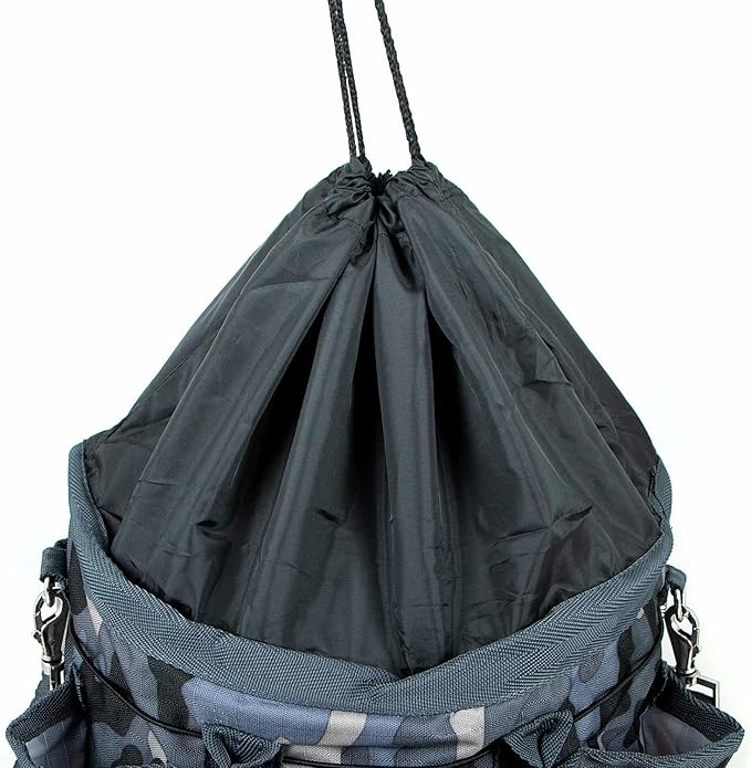 Jeffers Poplar Head Grooming Bag – Horse Grooming Organizer Tote with Pockets for Brushes, Tools, Clippers, Shampoo, Detangler – Stable Barn Kit Carrier for Horses, Pets, Livestock, Urban Camo