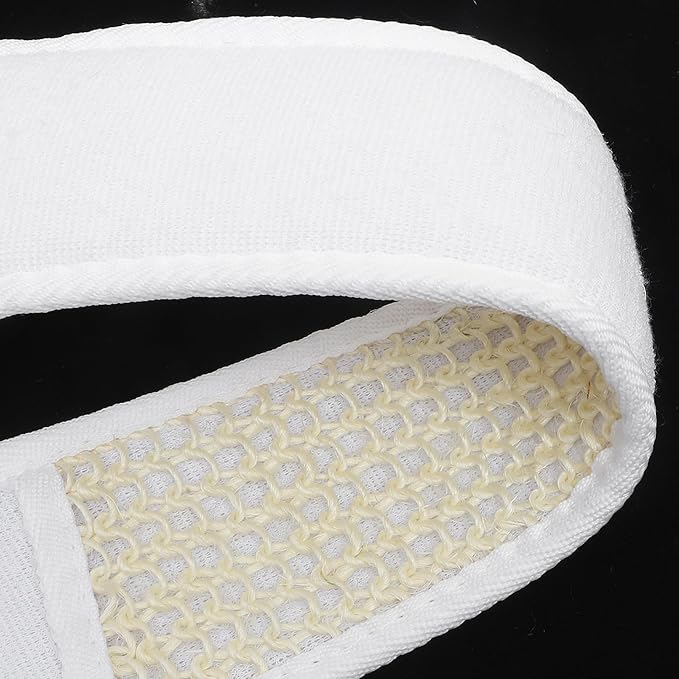 DECHOUS 2pcs Loofah Bath Brush Back Scrubber Strap Exfoliating Shower Brush Natural Fiber Body Washer for Men and Women Skin Care Random Color