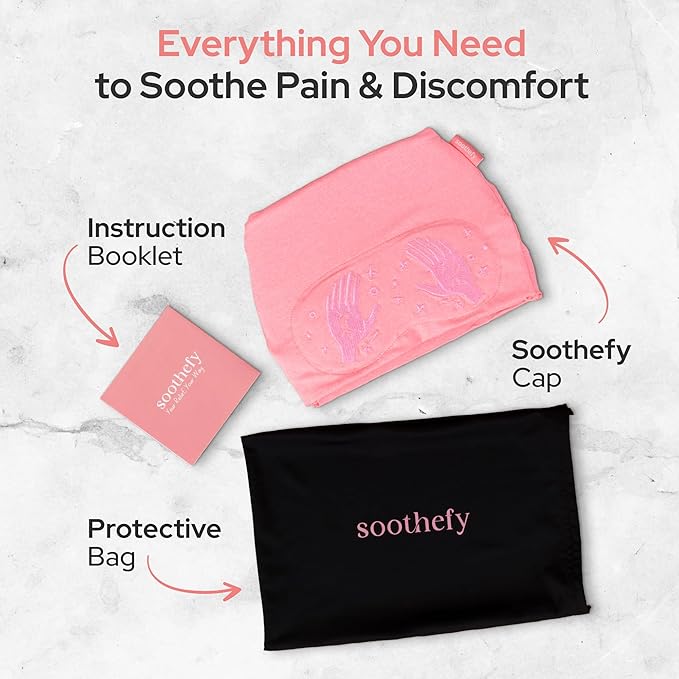Migraine Relief Cap with Slide-Up Eye Mask - Patent Pending - Headache Relief Hat for Hangover, Stress, Tension - Buttery Soft, Made for Bad Days