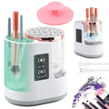 3-in-1 Electric Makeup Brush Cleaner & Dryer, Automatic USB-Powered Cleaning Machine for All Cosmetic Brush Sizes, Portable Quick-Dry Tool for Beauty Brushes(White,Size:6.8inch)