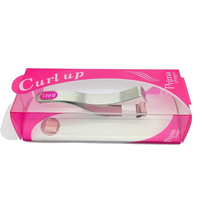 Preo Prima Shogyo Japanese Partial Eyelash Curler, Inner Corner/Outer Corner Precision Lash Curl Up Tool, Made in Japan (Included 2 Replacement Rubber) | C-180