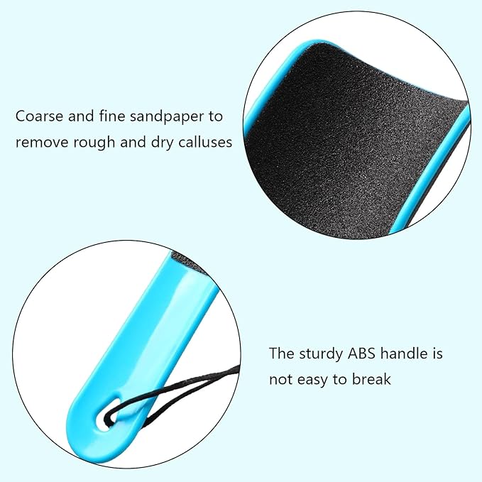 2Pcs Professional Dual Sided U Shaped Foot File Foot Files for Hard Skin Foot Scraper Rasp Dry Skin Remover Feet Dead Skin Remover for Feet
