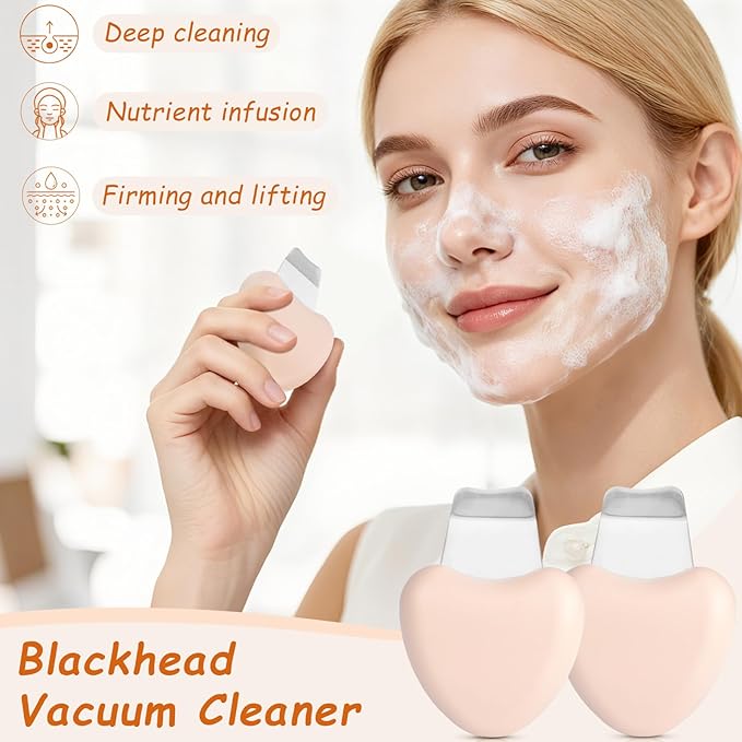 Facial Skin Scrubber & Pore Cleaner – Stainless Steel Blackhead Remover Spatula for Deep Cleansing, Travel-Friendly Exfoliating Tool for Men & Women