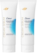 Dove Cream Serum Hyaluronic + Hydration for Extra Dry, Flaky Skin, with Pro-Ceramides, Niacinamide and Collagen Peptides Lotion, 8 oz,(Pack of 2)