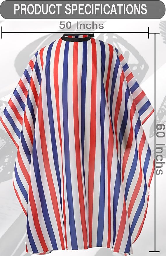 Professional Hair Cutting Cape with Adjustable Snap Closure, Salon Barber Cape,Waterproof Hairdressing Salon Cape Multicolor