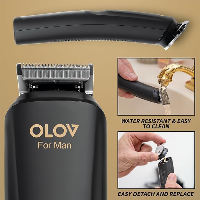 Beard Trimmer, 21 Piece All-in-One Mens Grooming Kit and Hair Clipper, Nose, Ear, Body and Face, Electric Razor with USB Recharge Dock, Christmas Gift Wrapping