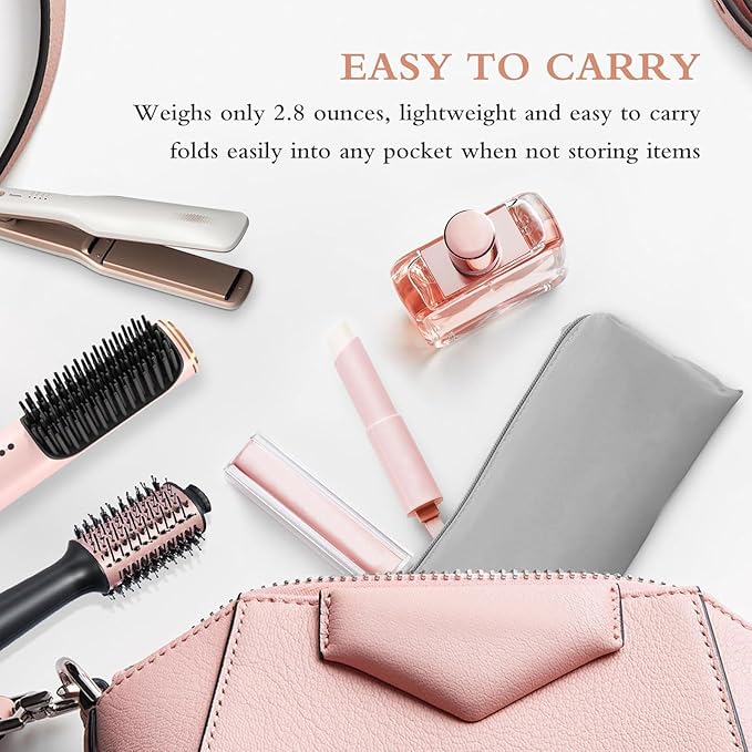 Professional Hot Hair Tools Organizer Bag Portable Travel Heat Resistant Storage Case Pouch for Curling Irons, Flat Irons, Hair Straightener and Styling Tools(17.7" x 3.2"x 3.2")