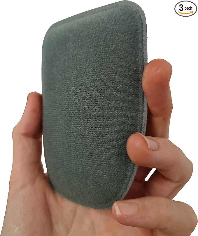 Bakslap Lotion Applicator Replacement Sponges, 2-Pack (6 Total) – Reusable Pads for Back Self-Application of Skin Cream, Self-Tanning, Beauty, and Medical Lotions – for Men & Women