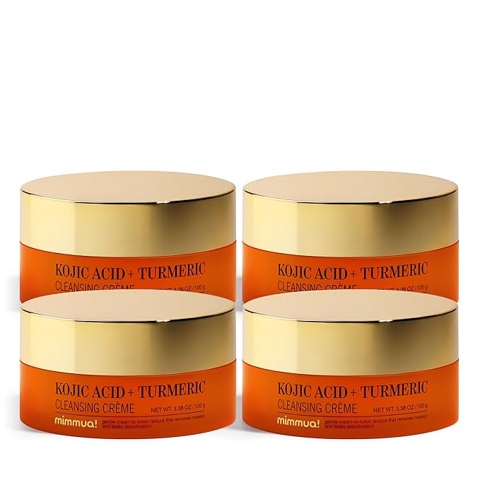 KOJIC ACID TURMERIC CLEANSING CREME| Balm to Oil Cleanser | Makeup Remover Cleansing Cream | No Eye Stinging | Helps Even Tone & Fade Hyperpigmentation w/Consistent Use 100ml / 3.38 Fl Oz