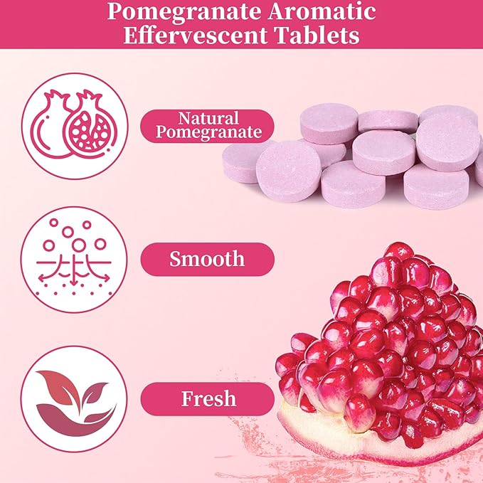 Manicure Spa Tablets 8oz -Pomegranate Soak Balls, Moisturizing Tablets, Cuticle Softener for Foot and Hand Soak Pedicure Spa Supplies Manicure Tools Nail Salon & Tavel Esenntial（40count）