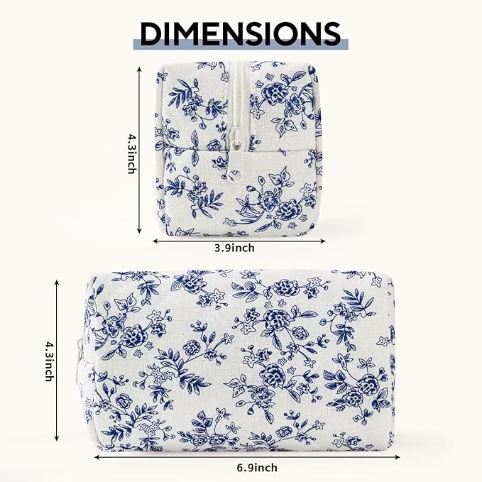 Floral Makeup Bag,Floral Quilted Make Up Bag,Large Cosmetic Bag,Fashionable Travel Makeup Pouch, Cute Portable Storage Bag,Puffy Coquette Makeup Bag, Attractive Quilted Pouch