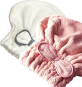 Jseng 2PC Microfiber Hair Drying Caps Large, Extrame Soft & Ultra Absorbent, Fast Drying Turban Hair Wrap Towels Thick Fluffy for Women