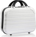14-Inch Makeup Train Case Hardshell PC+ABS Travel Cosmetic Organizer, Makeup Storage Box for Toiletry Durable Portable Gifts for Women.