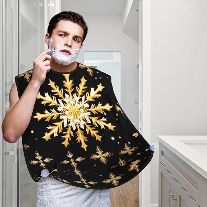Flag Of Georgia Print Beard Bib Shaving Apron, Beard Hair Trimming Cape Gift For Dad