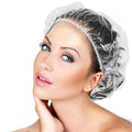 30pcs Disposable Shower Caps-Multi-Purpose Thickening Elastic Bath Cap Plastic Waterproof Clear Shower Cap Bath Shower Caps Women Spa,Men Hair Caps,Home Use,Hotel and Hair Salon, Travel.(Size 46CM)