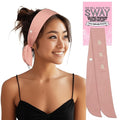SWAY Short Stretch Non-Slip Headband for Women – Moisture-Wicking, No Headaches, Stays Put for Workouts, Gym, Yoga, Running and Nurse