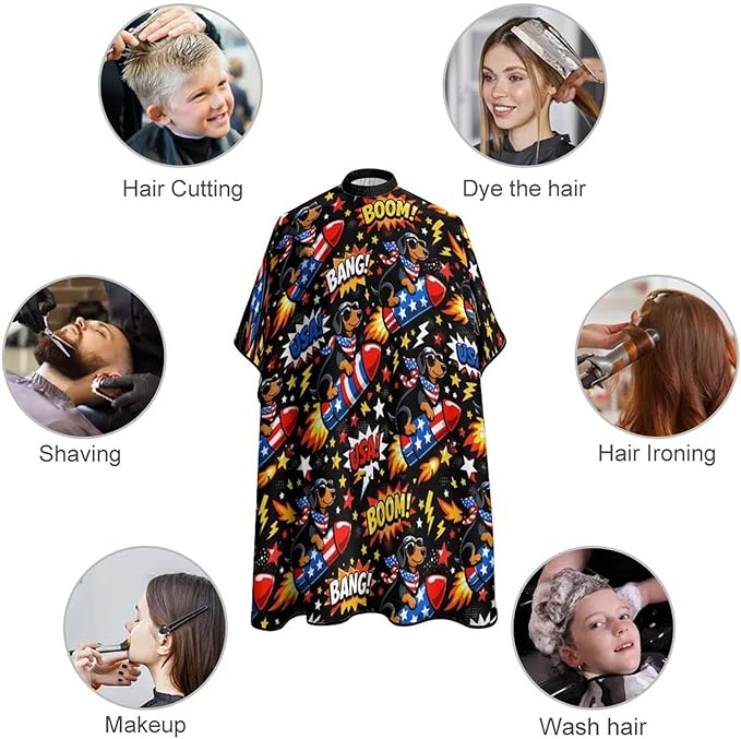 Barber Cape for Kids Funny Duck Haircut Cape Professional Salon Cape Waterproof Hair Cutting Styling Haircut Apron