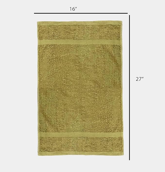 Beige Salon Towels - 16 x 27 Inch Soft Cotton Hand Towels for Hair Stylists, Barbers & Spas - Quick Dry, Durable Towel for Facial, Pedicure, Manicure & Massage Use - Pack of 12