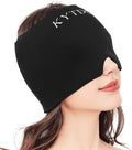 Migraine Relief Cap Gel Ice Head Wrap - Hot & Cold Therapy Soothing Headache Hat Ice Pack Mask, Headache Relief Wrap for Tension, Stress, Hangover &Puffy Eyes (Black)