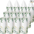 12 Pack Car Tissue Cylinder Holder Bulk with 3 Ply Facial Tissues, Round Napkin Holders for Car Cup Holder Cylinder Travel Paper Tubes Bulk Round Napkin Boxes Packs(Eucalyptus)