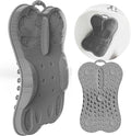 Back Scrubber Body Bath Cushion Tub Bathtub Back Lumbar Support Ergonomic Silicone XL Thick Soft Seat Pad Non-Slip Suction Cups Relaxing Spa Mat Exfloating Scrubbing Shower 28 x 19 Grey