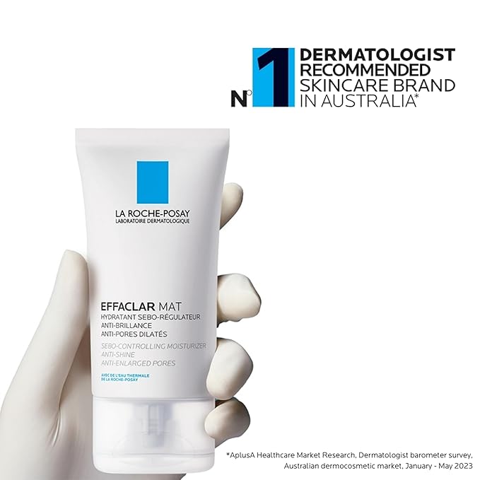 La Roche-Posay Effaclar Mat Oil-Free Mattifying Moisturizer,(Pack of 2)