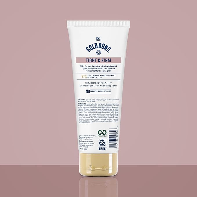 Gold Bond Age Renew Tight & Firm Body & Face Lotion with Proteins & Lipids, Skin Firming Lotion for Aging, Dry Skin, 8 oz.