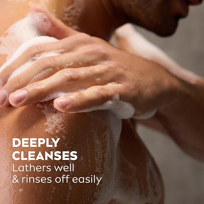 NIVEA MEN Active Clean Body Wash with Natural Charcoal for Normal to Oily Skin,3-in-1 Charcoal Body Wash,Face and Hair,Draws Out Dirt and Impurities,30 Fl Oz Bottle,(Pack of 2)