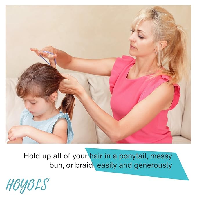 HOYOLS 1/2 Inch Small White Rubber Bands for Hair Ties Elastics Mini Toddler Braids Ponytail Holders for Baby Girls Infants Kids Thick Hair Rubberbands No Damage Office 1000pcs (S) Latex-Free