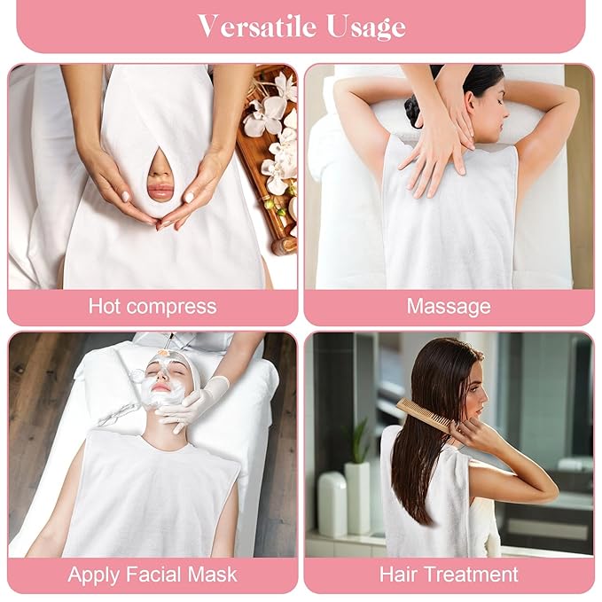 6 Pack Facial Towels for Estheticians Soft, Spa Towels for Facial, Comfortable Extra Thick Massage Face Towels, Professional Esthetician Equipment