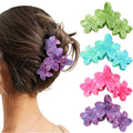 Flower Hair Clips for Women 4PCS Flower Claw Clips Non-slip Cute Claws for Thick Thin Hair Strong Hold Stylish Accessories for Women Girls