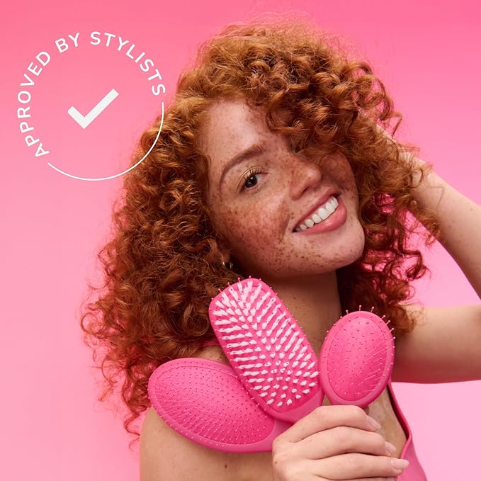 Wet Brush Shine Enhancer Color Wash Watermark, Paddle Hair Detangler Brush with Ultra-Soft Intelliflex Bristles, Infused With Natural Argan Oil, Shiny & Smooth, Wet or Dry, For All Hair Types