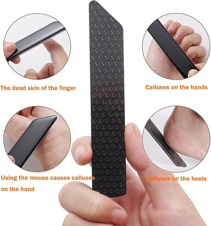 Nano Foot File, Foot Scrubber Callus Remover, Foot Care Pedicure Tool, Foot File with Nano-Level Grinding Points, Portable Foot Scrubber for Dead Skin Removal, Cracking, Wet and Dry Feet