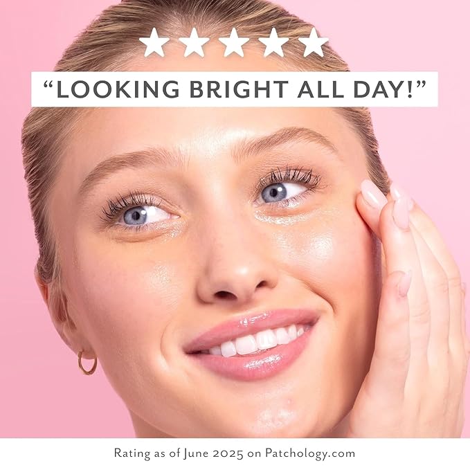 Patchology Serve Chilled Rosé Hydrating Under Eye Patches – Hyaluronic Acid & Antioxidant-Infused Eye Masks to Reduce Dark Circles, Puffiness & Fine Lines - Ideal Skincare Essentials (5 Pairs)