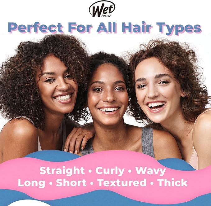 Wet Brush Original Detangler Hair Brush, Color Wash, Watermark, Ultra-Soft IntelliFlex Bristles - Detangling Hairbrush Glides Through Tangles For Wet, Dry & Damaged Hair, Women & Men