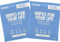 HyperGo XL Body Wipes for Women & Men – 12" x12" Rinse-Free Full Body Cleansing Wipes 2-20 Count Packs - Unscented | Biodegradable, Hypoallergenic, Aloe-Infused | Gym, Festival, Camping Essentials