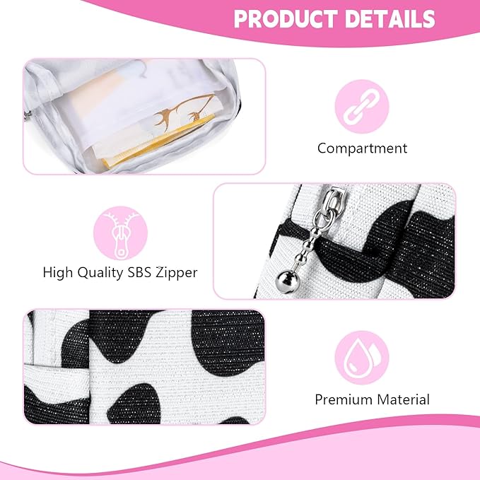 Period Bag for Teen Girls, Canvas Sanitary Napkin Storage Bag with Zipper, Portable Menstrual Pad Bag Tampon Holder for Purse