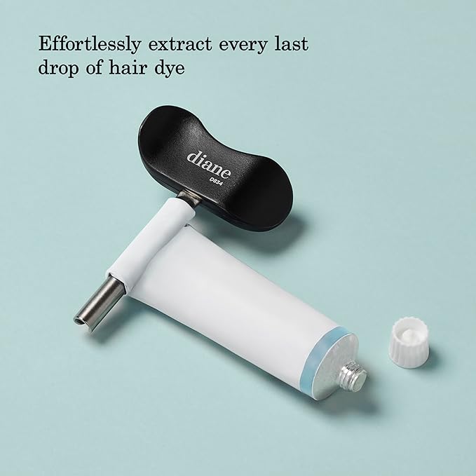 Diane Pro Grip Color Key, Ergonomic Hair Dye Tube Squeezer for Salon Professionals, Salon Essentials, Ideal for Stylists and at Home Colorists, Essential Hair Color Key Black