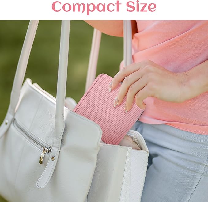4Pcs Sanitary Napkin Storage Bag, Portable Period Bag for Teen Girls Woman, Pad Pouch Tampon for Purse, Reusable Zipper Period Pouches for Teen School Office Travel Feminine Care Organizer Solid color