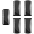 5 Pack Double-Sided Pocket Comb for Hair, Beards & Mustaches | Fine & Coarse Teeth, Everyday Comb For Detangling Knots, Beard Care & Grooming