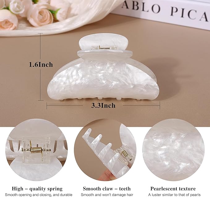 10Pcs Hair Claw Clips Medium Hair Clips for Thick/Thin Hair Strong Hold Non-slip Hair Jaw Clamp Styling Hair Accessories for Women and Girls