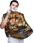 Purple Music Notes Print Beard Bib Shaving Apron, Beard Hair Trimming Cape – For Dad
