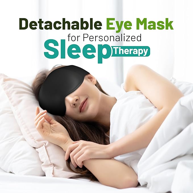 Headache Relief Cap - 2 in 1 Soothing Migraine Relief Cap with Detachable Eye Mask 20% Extra Gel - Headache Hat for Migraines - Cold Ice Head Wrap Products for Stress, Tension, Hangover & Puffy Eyes