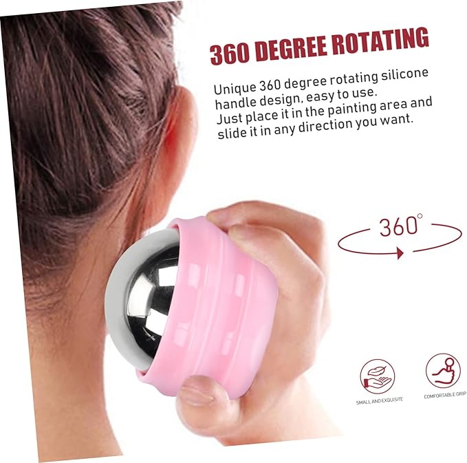 GLEAVI Ice Globes for Facials Mini Massage Roller Ball Face Massager Pressure Point Tool Face Rolling Massager Body