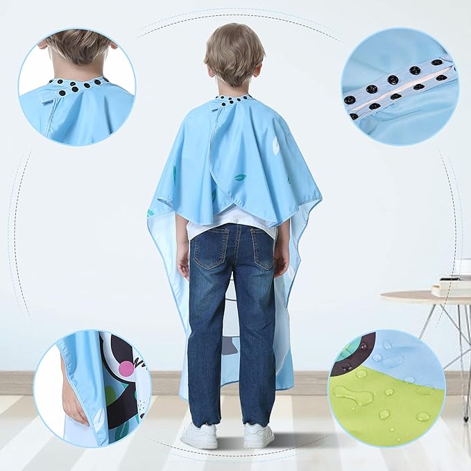 Kids Barber Cape - Professional Hair Cutting Cape,Salon Capes for Hair Stylist Shampoo Haircut Cape Barber Supplies