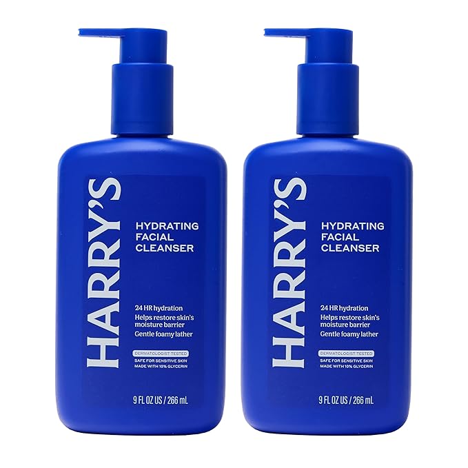 Harry's Hydrating Facial Cleanser for Men - (2 Pack) 9 fl oz - Men's Face Wash for Sensitive Skin
