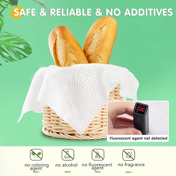 Disposable Face Towel for Dry and Wet Use, 100% Cotton Facial Tissue, Ultra Thicked Facial Cleansing Towels, Multi-Purpose Dry Wipes for Makeup Removing, Sensitive | Baby Skincare