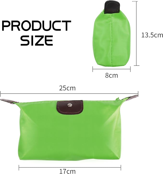YAODHAOD Makeup Bag Bulk Toiletry Pouch Waterproof Cosmetic Storage Bags,with Zipper Travel Toiletry Organizer Packing Bag Accessory Organizer for Women and Men (6 Colors)